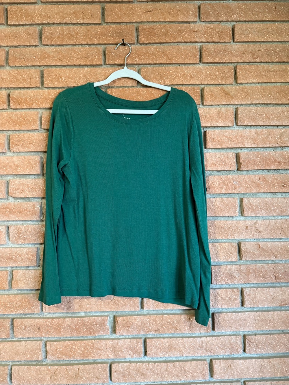 a new day Women's Long Sleeve Crewneck Top - Forest Green